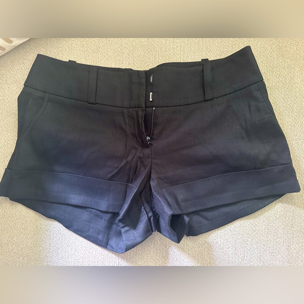 Bebe black linen shorts